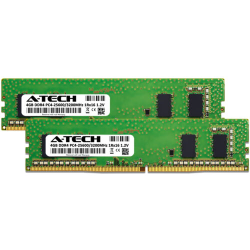8GB Kit 2x 4GB DDR4-3200 DIMM Crucial CT2K4G4DFS632A Equivalent Memory RAM - Picture 2 of 2