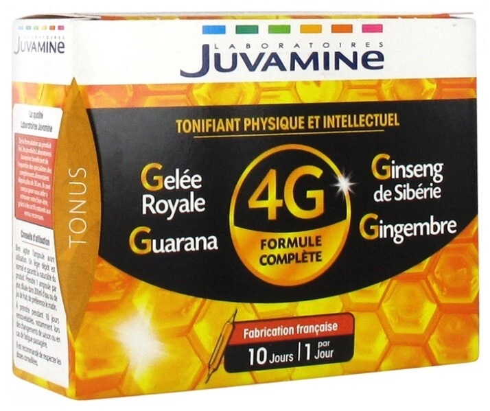 JUVAMINE tonifiant physique et intellectuel. Gelée royale, Gingembre, Ginseng - Photo 1/1