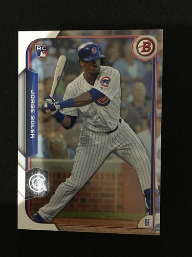 JORGE SOLER ROOKIE BOWMAN 2015 ATLANTA BRAVES BASEBALL CARD EBay