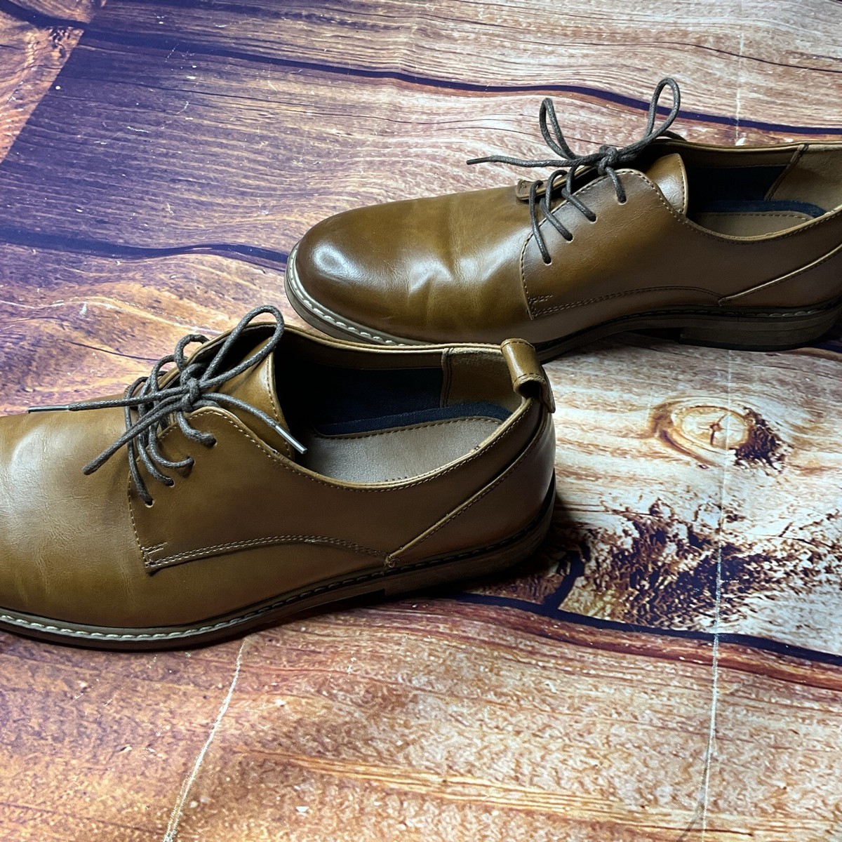 call it spring brown dress shoes Call It Spring Men's Jonathan Lace Up Oxford Dress Shoes In Cognac