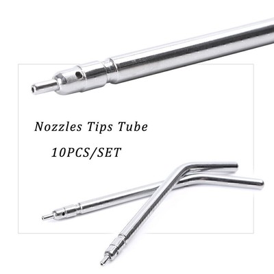 10/50/100Pcs Dental Metal Spray Nozzles Tips For 3-Way Air Water Syringe