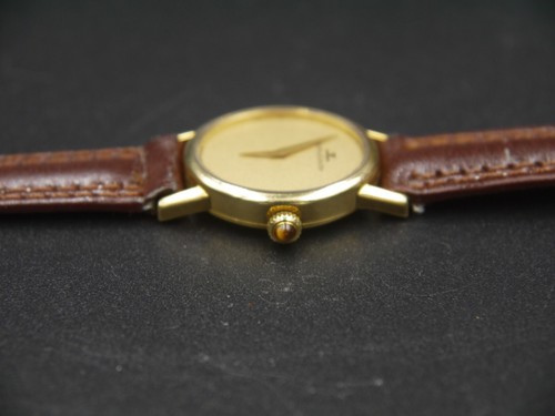 Baume Mercier Ladies Watch Handwind Oval 18K Yellow Gold - Leather & Buckle GP - Picture 11 of 12
