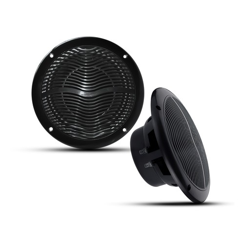 6.5" Marine Stereo Speakers Waterproof Flush Mount Audio Boat ATV UTV golf cart - Picture 11 of 12