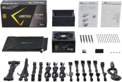VERTEX GX-1200 1200W 80+ Gold Full-Modular PSU - Low Noise & 12