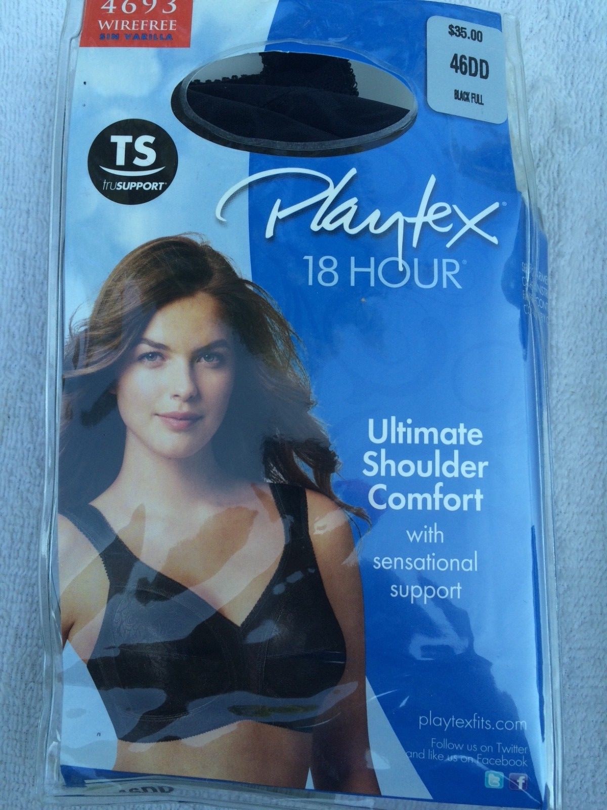PLAYTEX~BLACK~46DD~46 DD~FULL CUP~~SEXY~WOMENS~BRAS~BRA~NEW | eBay