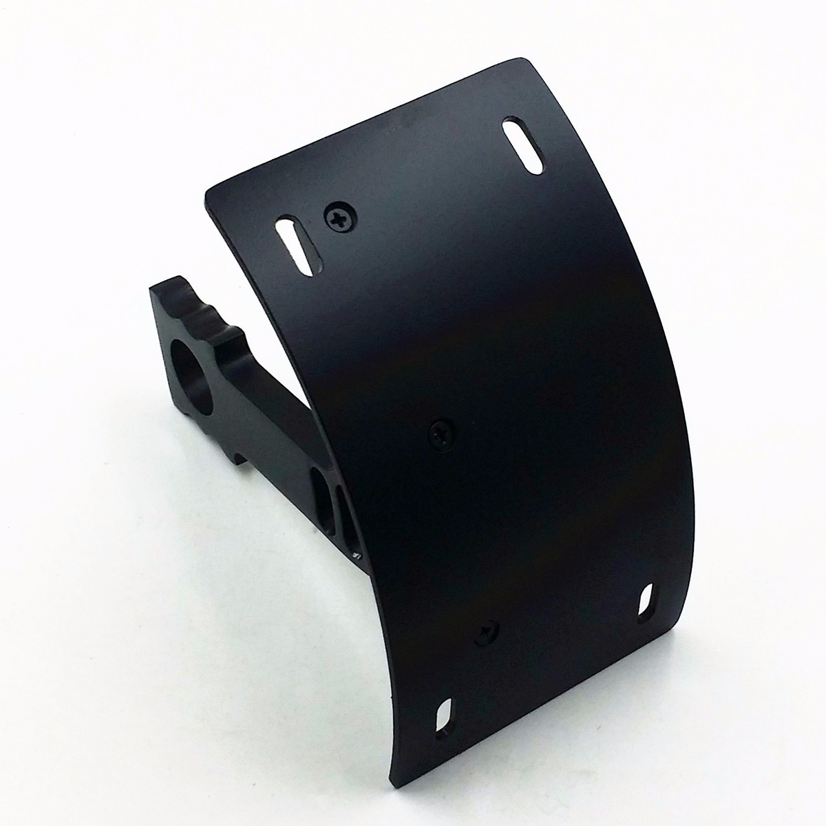 Black Swingarm Side Mount Curve License Plate Bracket For Honda