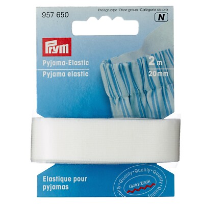 Prym Pyjama - Elastic weich weiß Gummilitze Schlafanzug 957650
