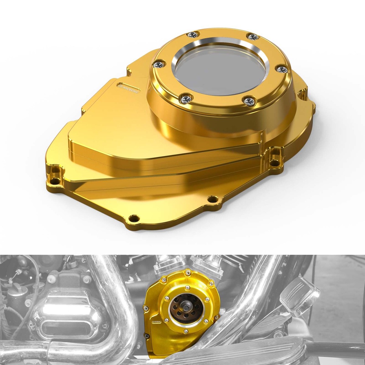 Transparent Milwaukee-Eight M8 Cam Cover For Harley Sport Glide