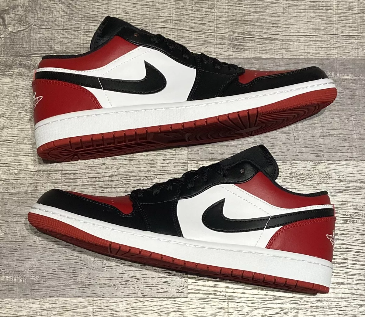 Air Jordan 1 Low 'Bred Toe' - Air Jordan - 553558 612 - gym red/black/white