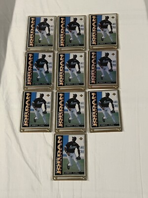 1995 Upper Deck Baseball Micheal Jordan Tribute Metal JT5 10 Card Lot Sealed