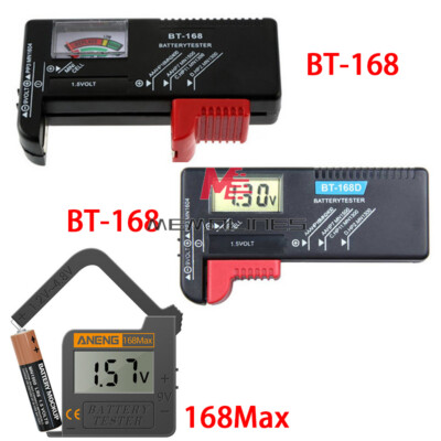 LED Digital Li-ion 18650 Battery Capacity Tester 2A 9V Test 168Max BT168 BT168D