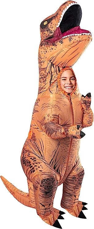 Child Inflatable T Rex Fancy Dress Costume ONE SIZE