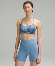 Lululemon Flow Y Bra Nulu Light Support A-C Cups Stencil Dreams Multi Size 4