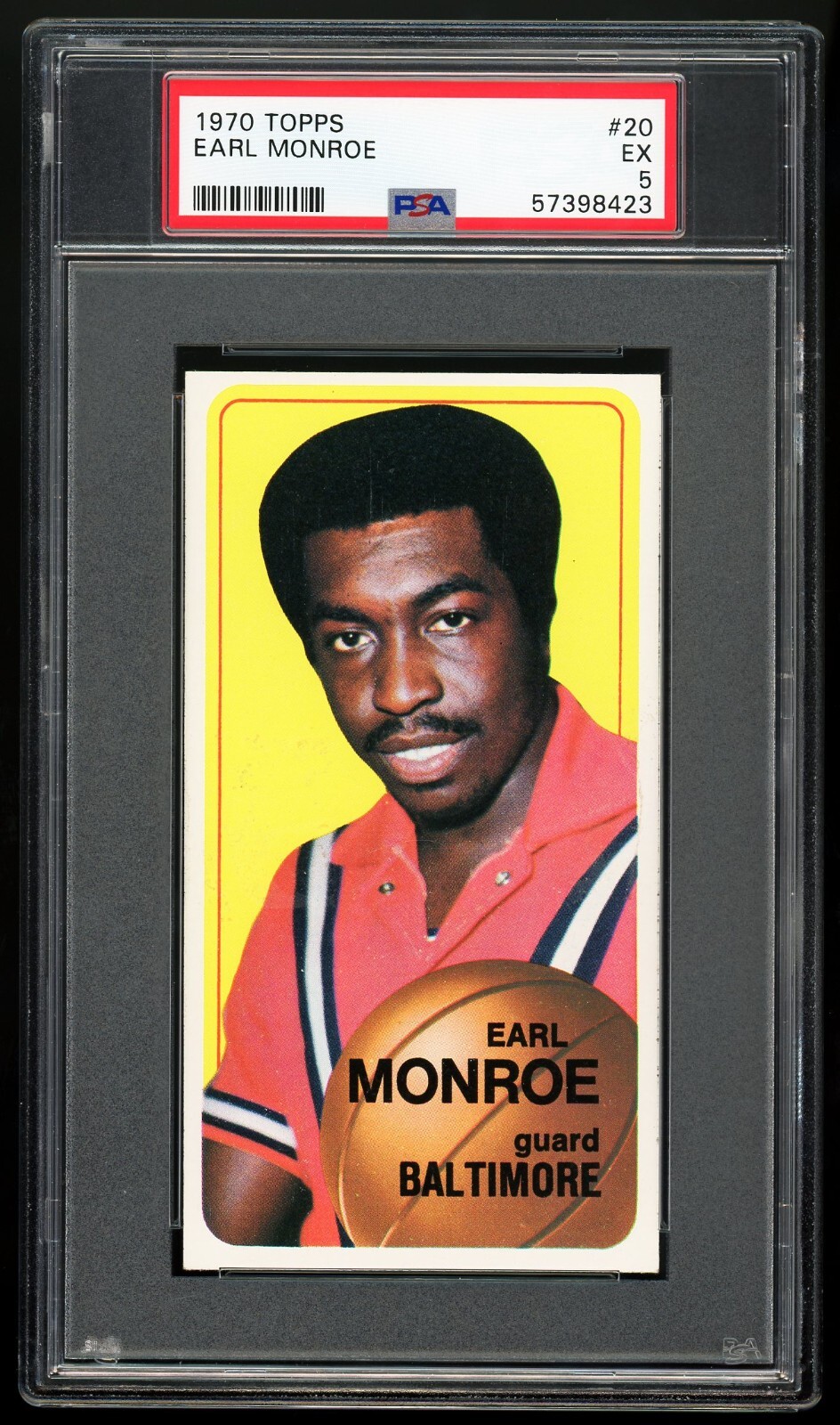1970 TOPPS #20 EARL MONROE PSA 5
