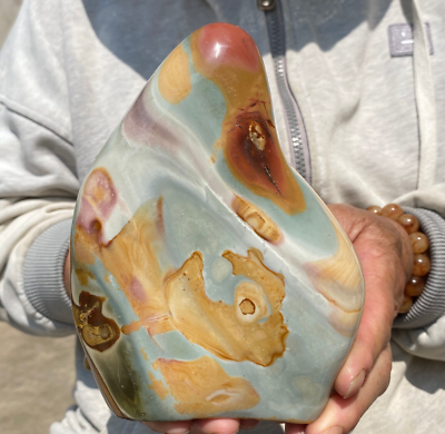 1275g Polychrome Ocean Landscape Jasper Underwater World Mineral