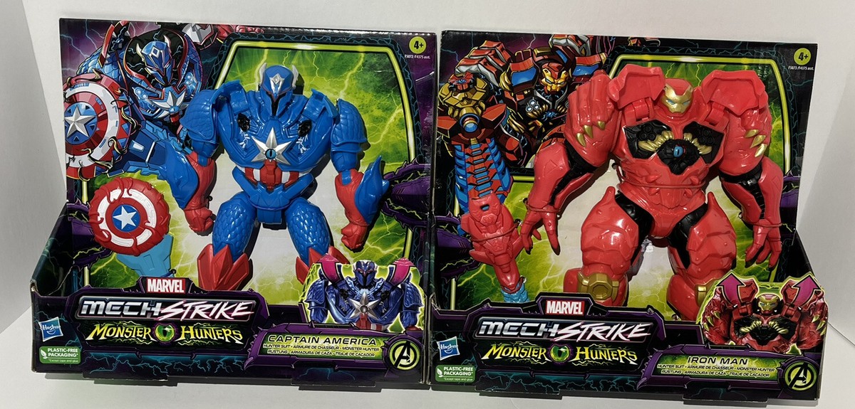 Marvel Mech Strike Monster Hunters Iron Man & Captain America