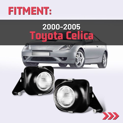 for 20002005 Toyota Celica Fog Lights Clear Lens Front Bumper Lamp