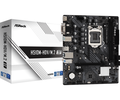 Asrock H510M-HDV/M.2 SE Motherboard Intel H470 Chipset LGA1200 M