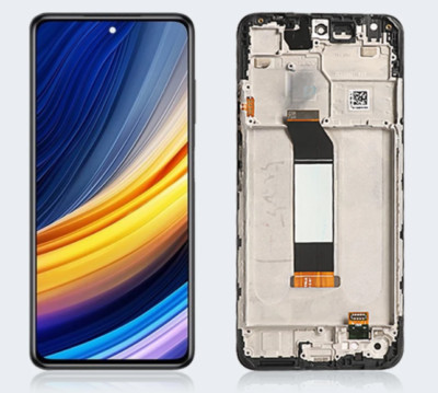For Xiaomi Redmi Note 10 5G Lcd Touch Screen Panel Glass Assembly With Frame