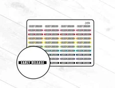 2494~~Early Release Header/Dividers Planner Stickers