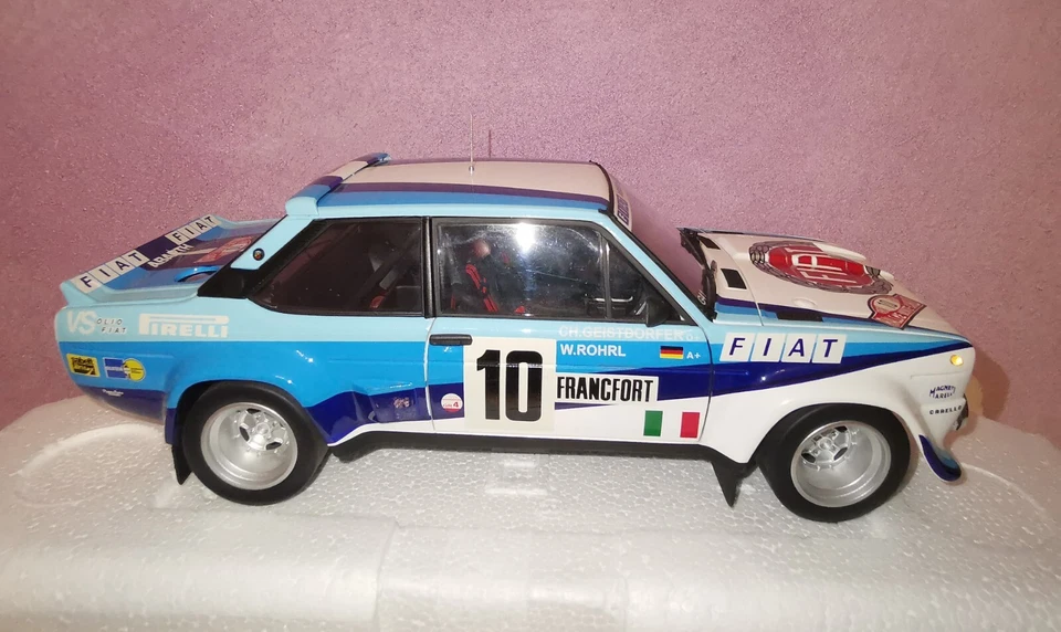 Fiat 131 Abarth Monte Carlo 1980 #10 Rohrl Kyosho cod.08373A - Immagine 3 di 4