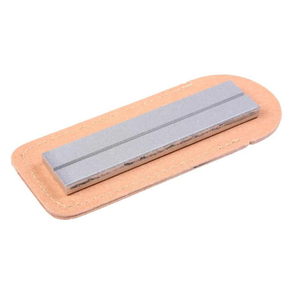 Pierre À Aiguiser Pour Hameçon De Poche 1" X 4" Portefeuille En Cuir 36M Moyen - Photo 1/1