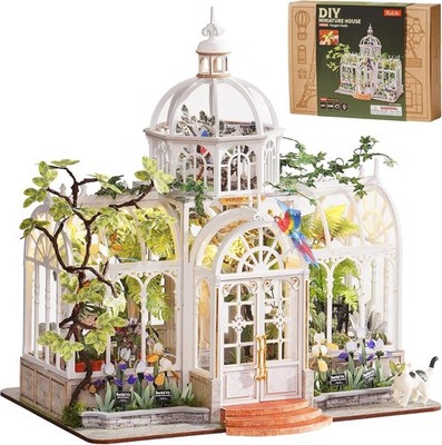 Rolife Oxygen Oasis DIY Miniature House Dollhouse Kit Greenhouse Creative Gifts
