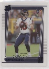 2021 Panini Clearly Donruss Rated Rookie Blue 30/99 Davis Mills #58 0s9t