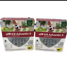 2 pack K9 Advantix II Flea Medicine Small Dog 4 Month Supply Pack K-9 4-10 lbs