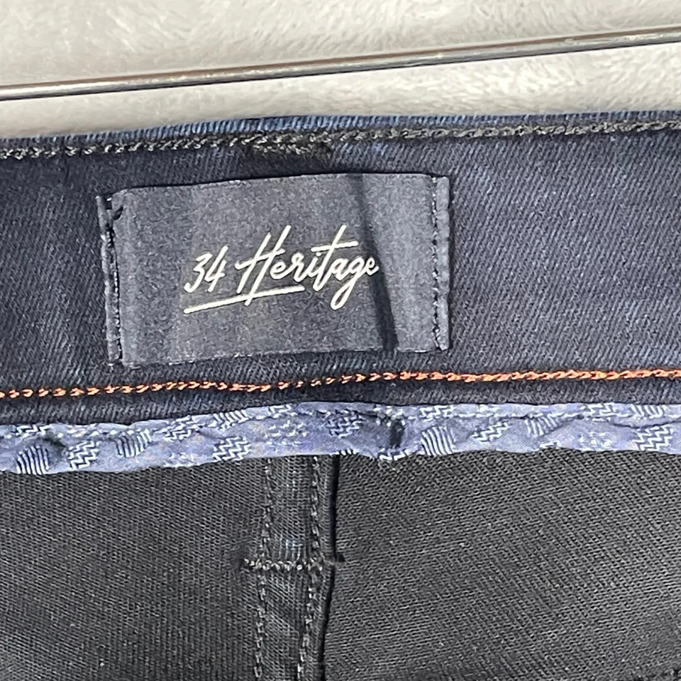 Pantalones de mezclilla 34 Heritage Charisma tiro cómodo clásicos de pierna recta lavado oscuro para hombre 38X34 Foto 4 de 4