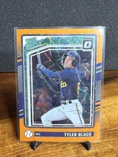 2024 Donruss Tyler Black Rated Prospect Rookie Orange Optic Prizm Velocity