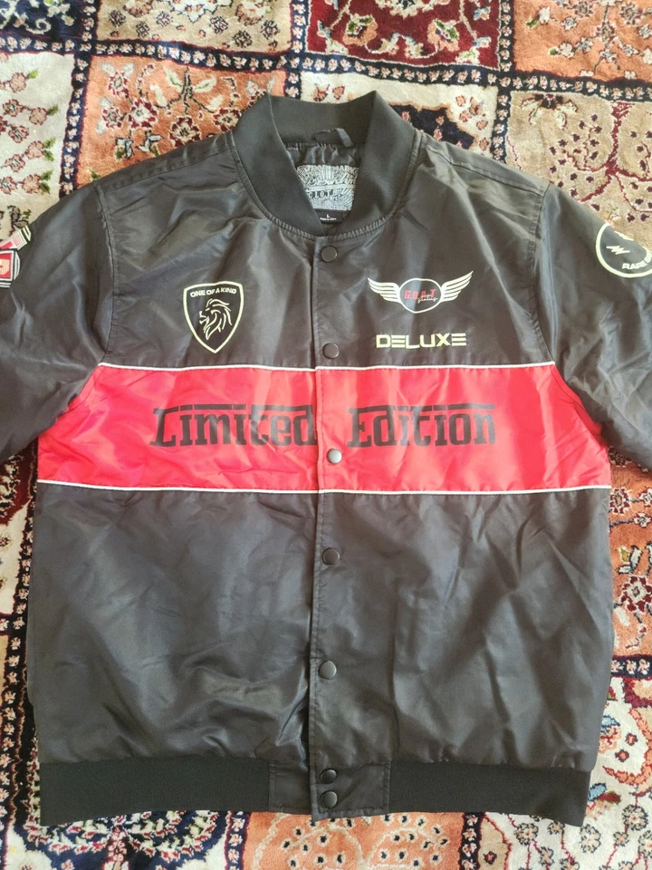 Men's Vintage Style Brooklyn Cloth Quilted Bomber Jacket "Since 1972" Large - Image 2 of 4