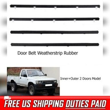 Cinturón de puerta delantero derecho Rh resistente al clima ventana apto para camioneta Toyota Hilux Sr5 1989-1997