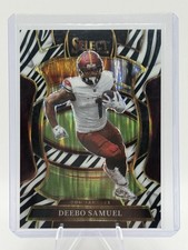 2025  Select - Concourse Deebo Samuel #87 Zebra Shock Prizm SSP Case Hit ⭐️