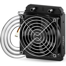 120mm Aluminum Water Cooling Radiator, 12-Pipe DC12V for CPU, VGA, Industrial