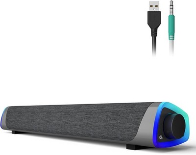 USB Computer Lautsprecher Soundbar LED PC Lautsprecher Desktop Laptop