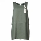 Lungo L'arno Sleeveless Linen Dress Layered Women's Size Small NEW NWT
