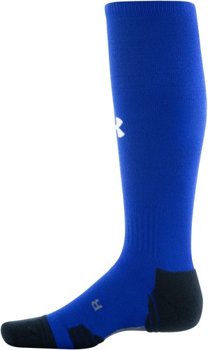 Under Armour Adult Team Over-The-Calf Socks, 1-Pair, Royal/Black/White, Large - Picture 2 of 3
