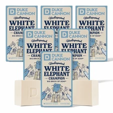 Duke Cannon Supply Co. White Elephant Bar Soap - 10oz Large Soap Brick with C...