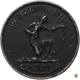 DEUTSCHES REICH Medaille 1916 Gold gab ich zur Wehr Eisen nahm ich zur Ehr seh
