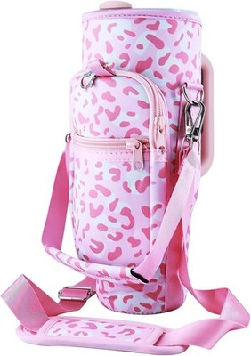 Water Bottle Carrier Bag with Phone Pocket for Stanley 30 oz Tumbler with Han...