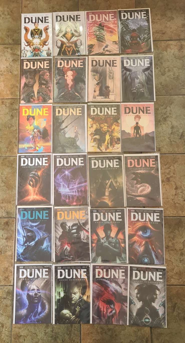 Dune House Atreides Harkonnen Corrino 1-32 Comics Complete & others Boom Studios