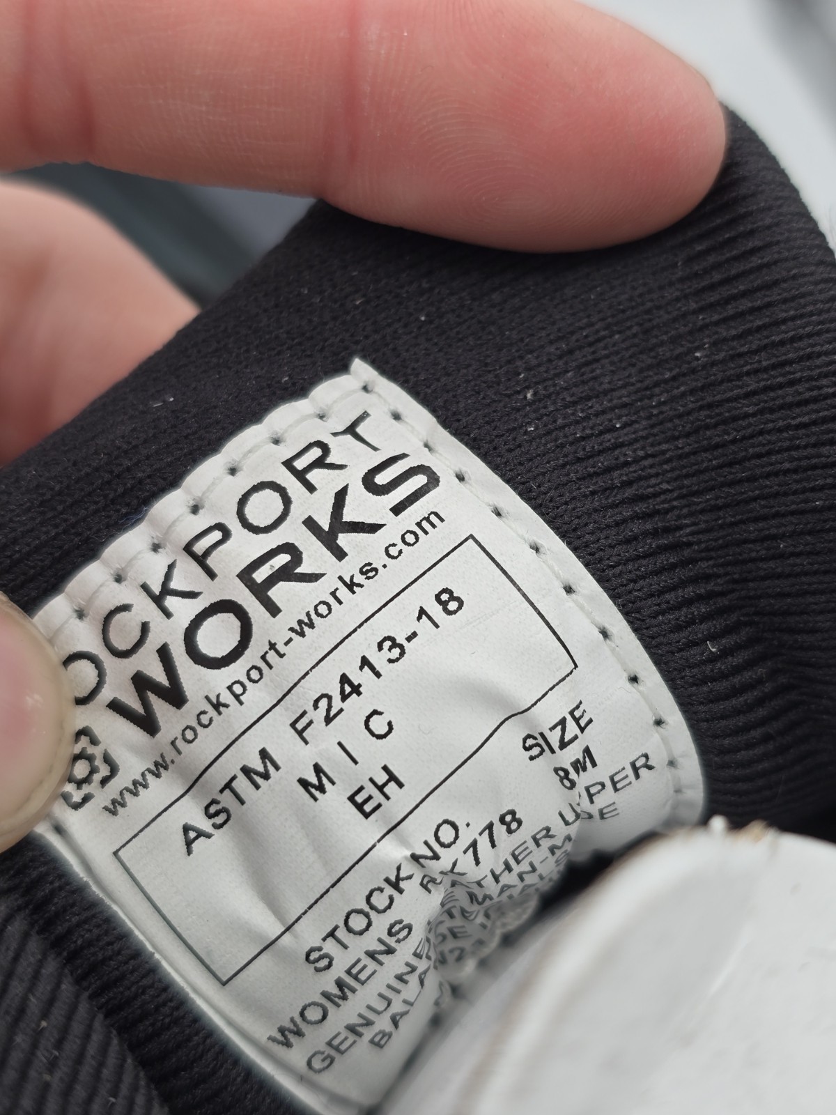 Rockport Women’s Pulse Tech Work Safety Boots – Black, Size 8M - RK778