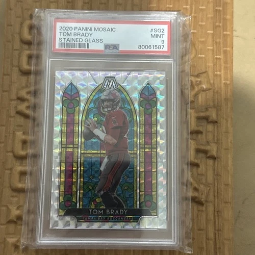 2020 Panini Mosaic - Stained Glass Tom Brady #SG2 PSA 9