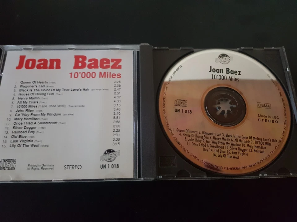 Joan Baez – 10 000 Miles (CD, NM-) - Bild 3 von 3