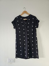 Hobbs, Cindy spot,woman's navy polkadot, casual,summer mini dress size 6. New