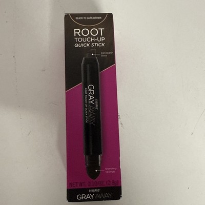 EVERPRO Gray Away Root Touch-Up Quick Stick   Black/Dark Brown NEW