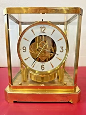 CLEAN SERVICED 1970s JAEGER LECOULTRE 528 ATMOS CLOCK #394XXXSWISS TIMED WORKING