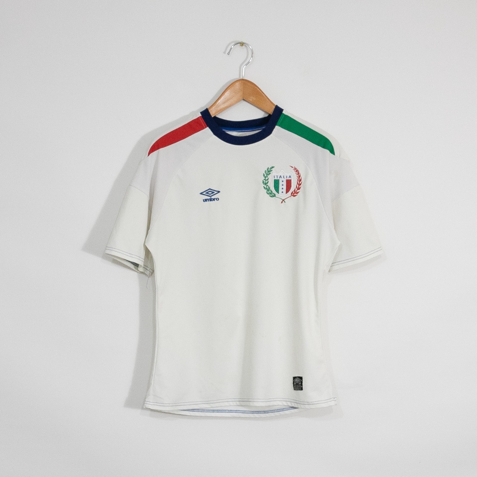 Umbro Italy Soccer Football Jersey Womens Small - Distressed Embroidered Retro