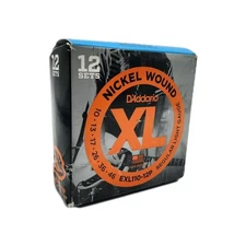 Set of 12 D'Addario EXL110-12P Nickel Wound Electric Guitar Strings 